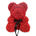 Rose Teddy Bear 40cm – Large Artificial Rose Bear for Valentine's, Anniversary & Birthday