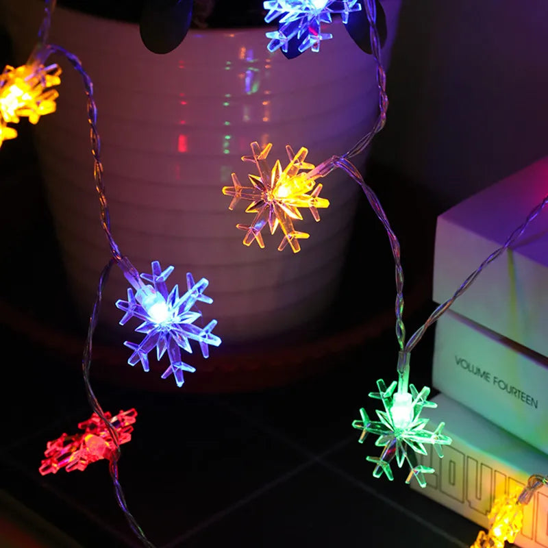 Snowflake Fairy Lights – USB or Battery Christmas String Lights (1.5 m, 3 m or 6 m)