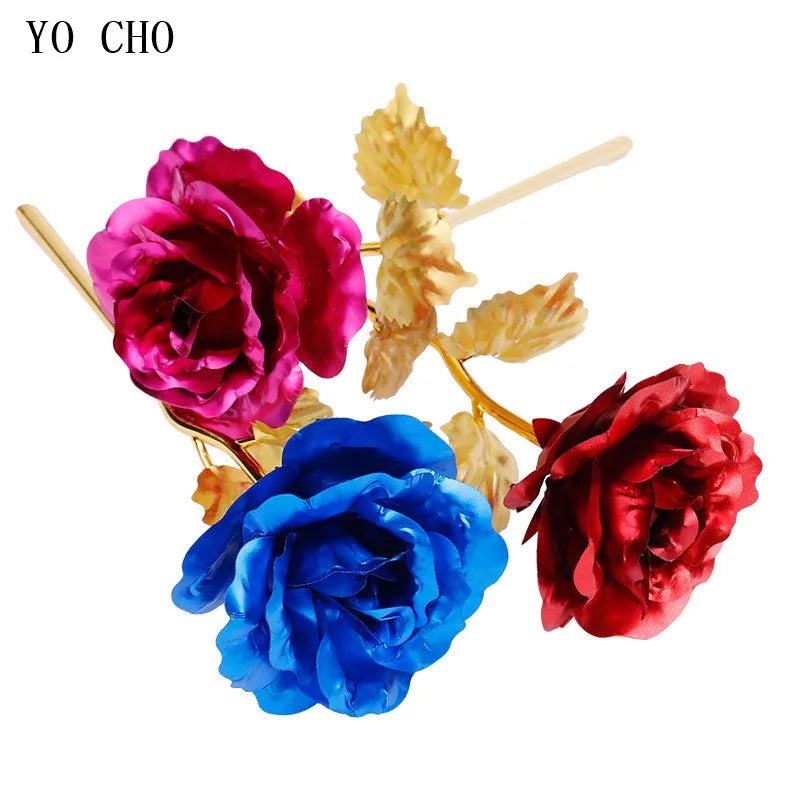 24K Gold-Plated Rose in Gift Box – Forever Rose Anniversary & Valentine's Gift