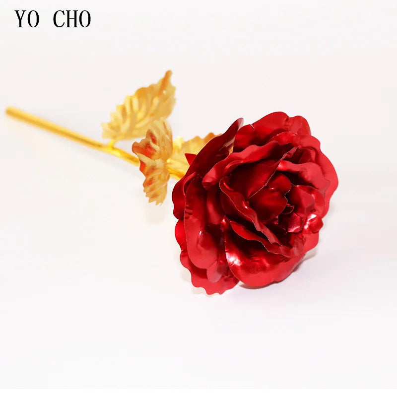 24K Gold-Plated Rose in Gift Box – Forever Rose Anniversary & Valentine's Gift
