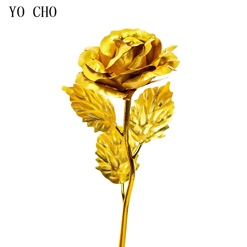 24K Gold-Plated Rose in Gift Box – Forever Rose Anniversary & Valentine's Gift