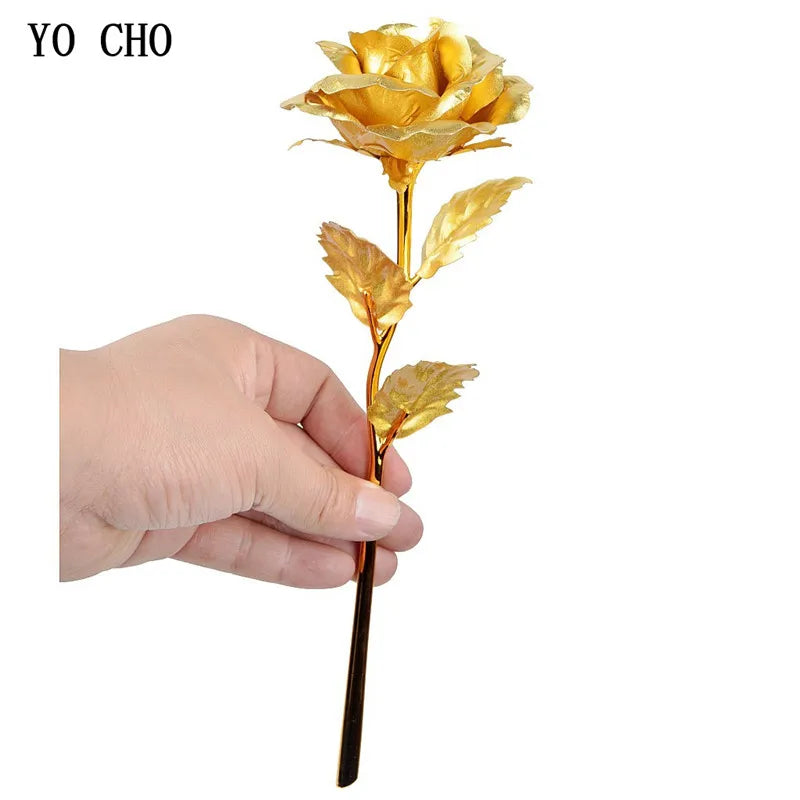 24K Gold-Plated Rose in Gift Box – Forever Rose Anniversary & Valentine's Gift