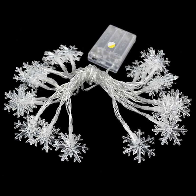 Snowflake Fairy Lights – USB or Battery Christmas String Lights (1.5 m, 3 m or 6 m)