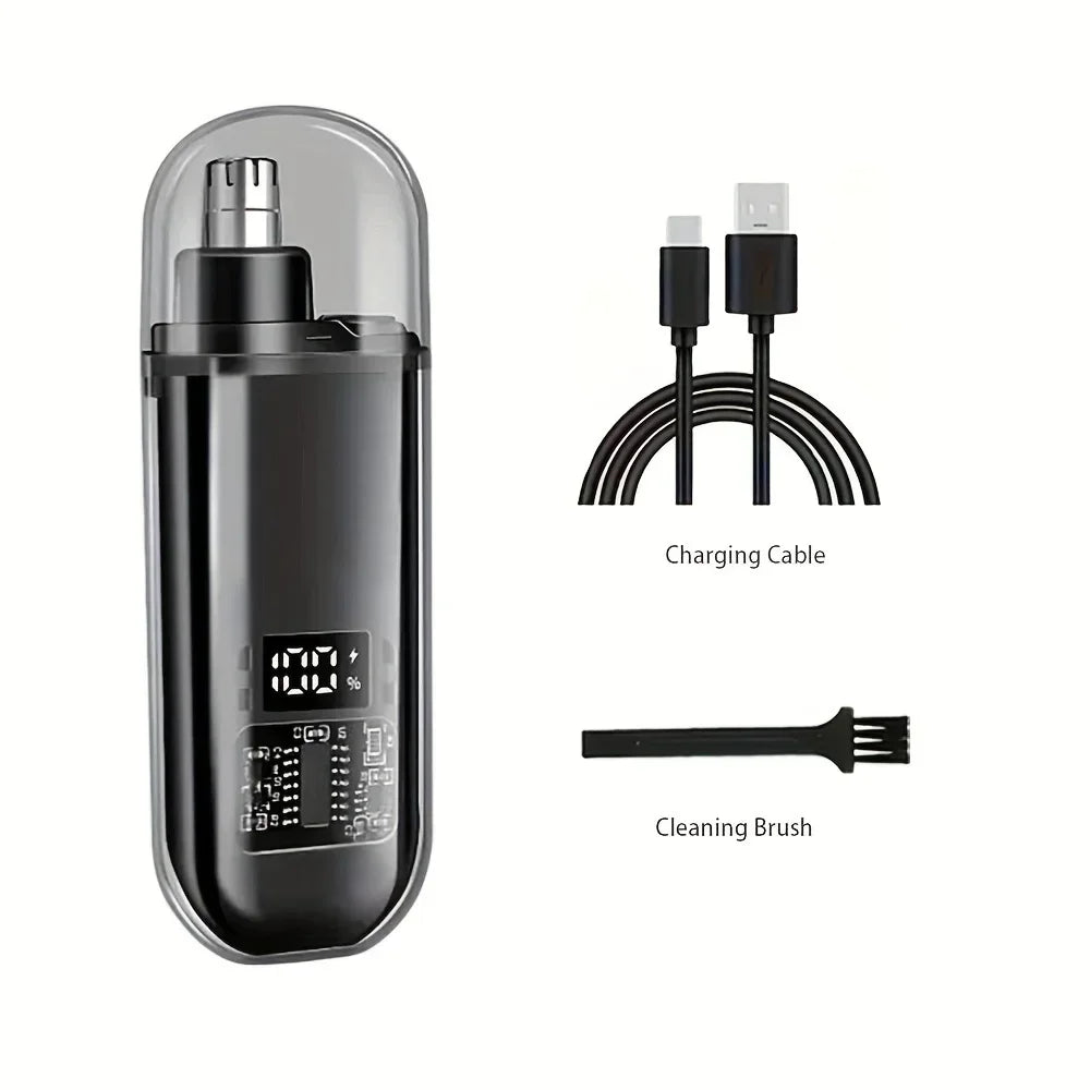 Rechargeable Nose & Ear Hair Trimmer – USB-C, Compact