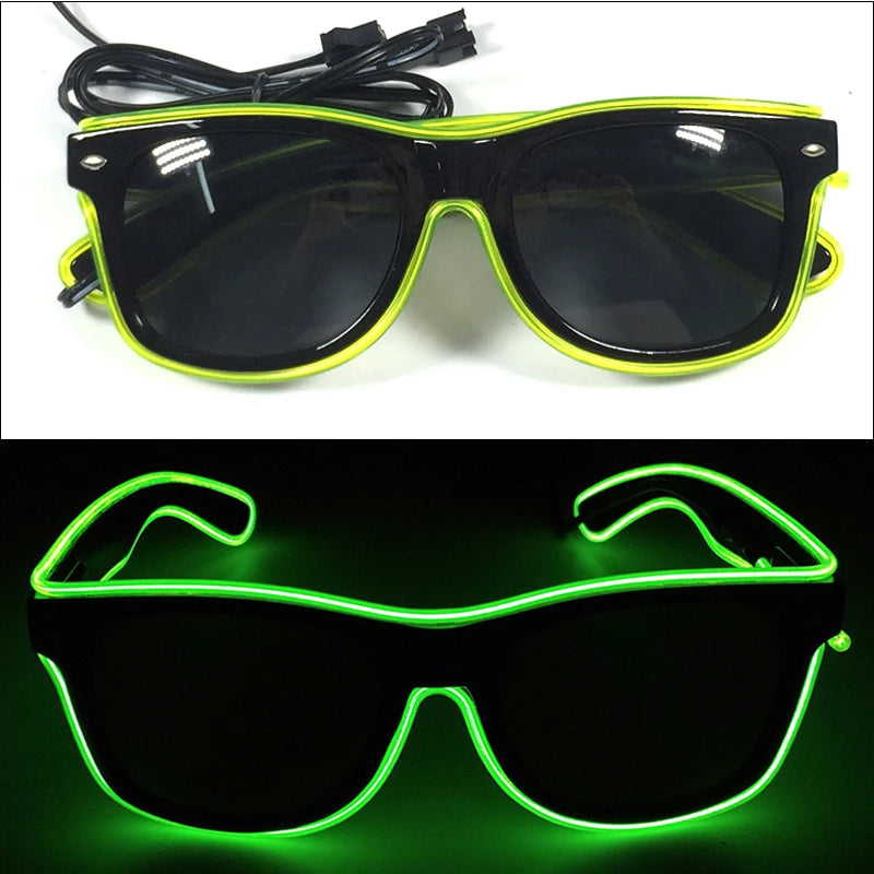 Light-Up LED Party Glasses – Neon Glow Glasses for Raves & NYE