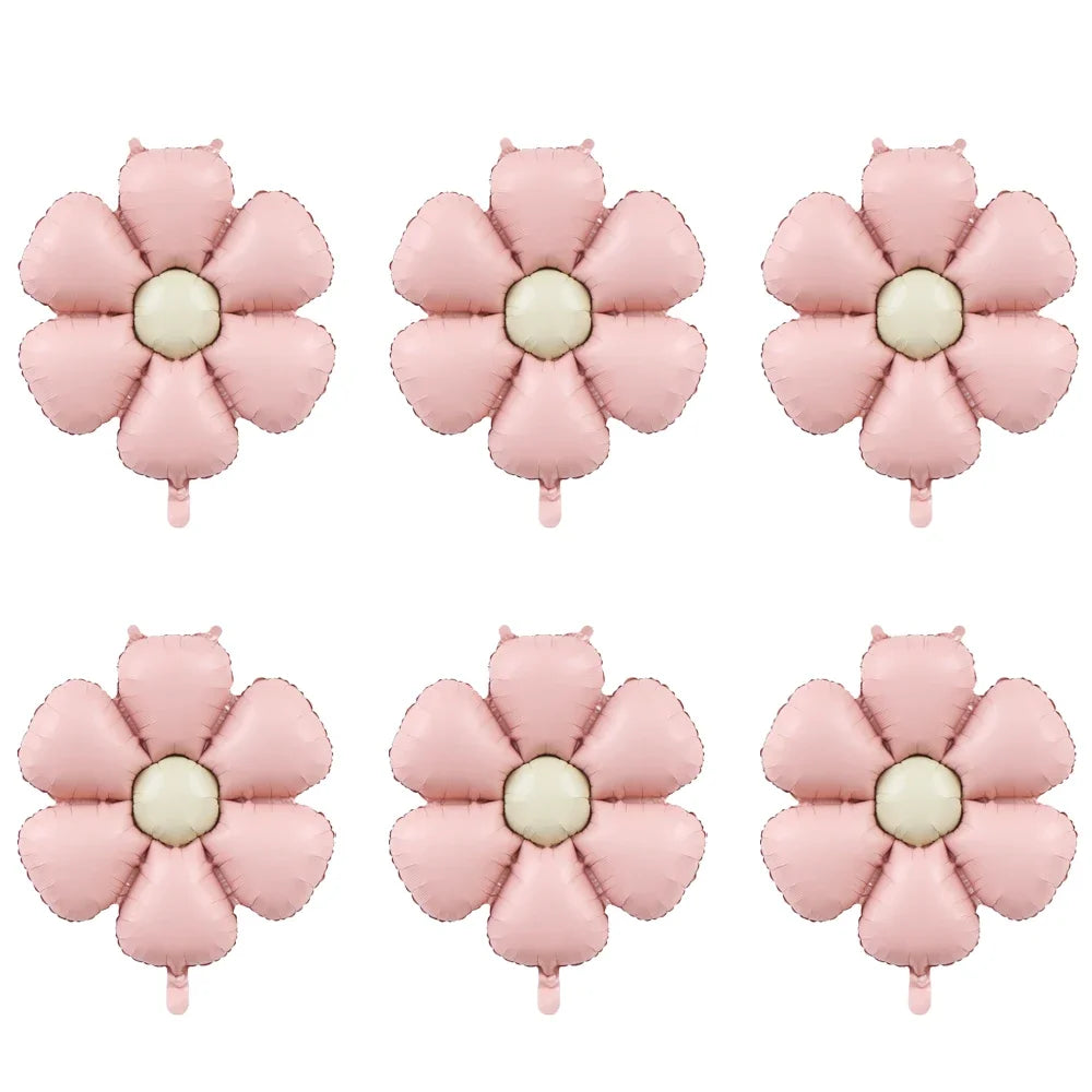 Flower balloons at a party