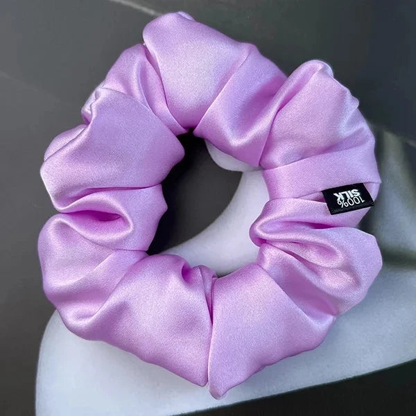 100% Mulberry Silk Scrunchie – 19 Momme Hair Tie in 19 Colours