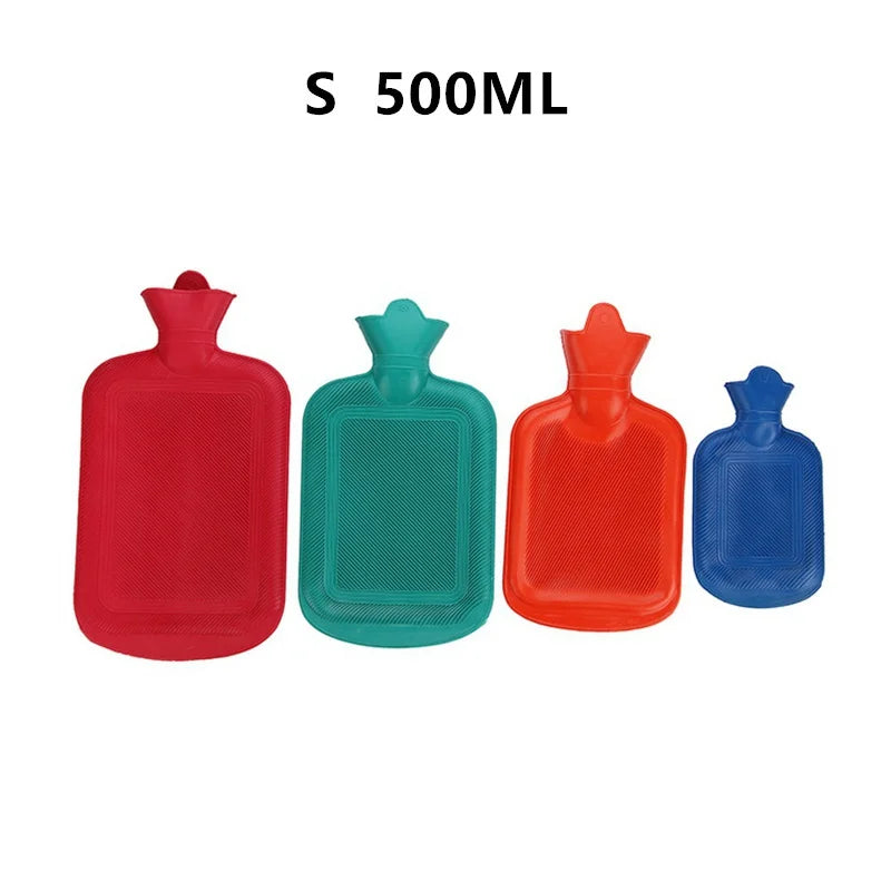Thick Hot Water Bottle – 500 ml to 2 L Durable Rubber Hot Water Bag