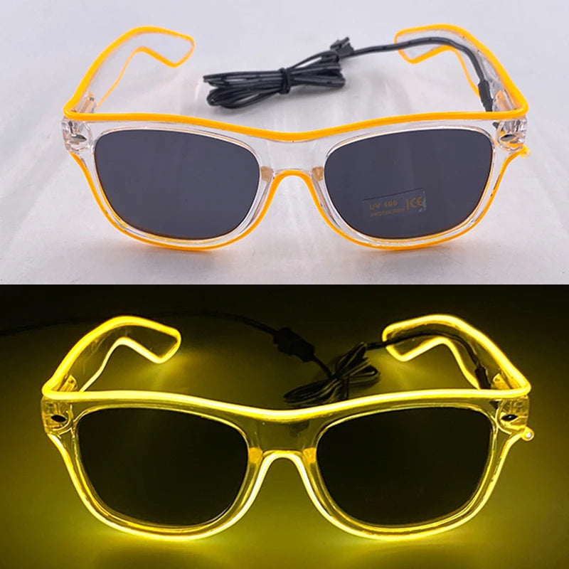 Light-Up LED Party Glasses – Neon Glow Glasses for Raves & NYE