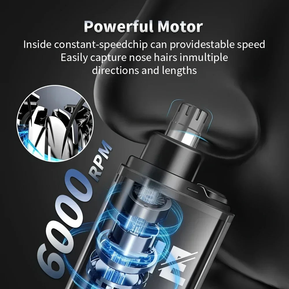 Rechargeable Nose & Ear Hair Trimmer – USB-C, Compact