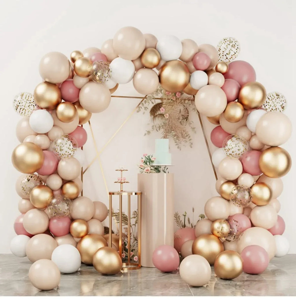 Balloon Garland Arch Kit – Pastel, Pink & Gold Party Balloon Arch for Birthdays & Baby Showers (9 Styles)