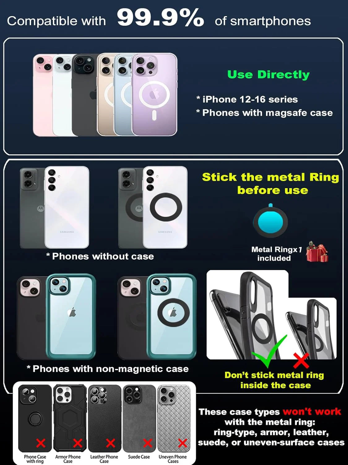 Magnetic Car Phone Holder – Suction Cup 360° Dashboard & Windscreen Mount