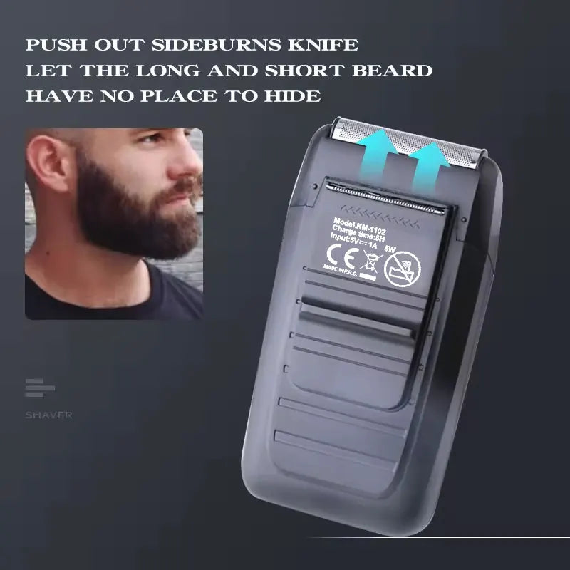Kemei Cordless Hair Clippers – USB Rechargeable Trimmer for Men