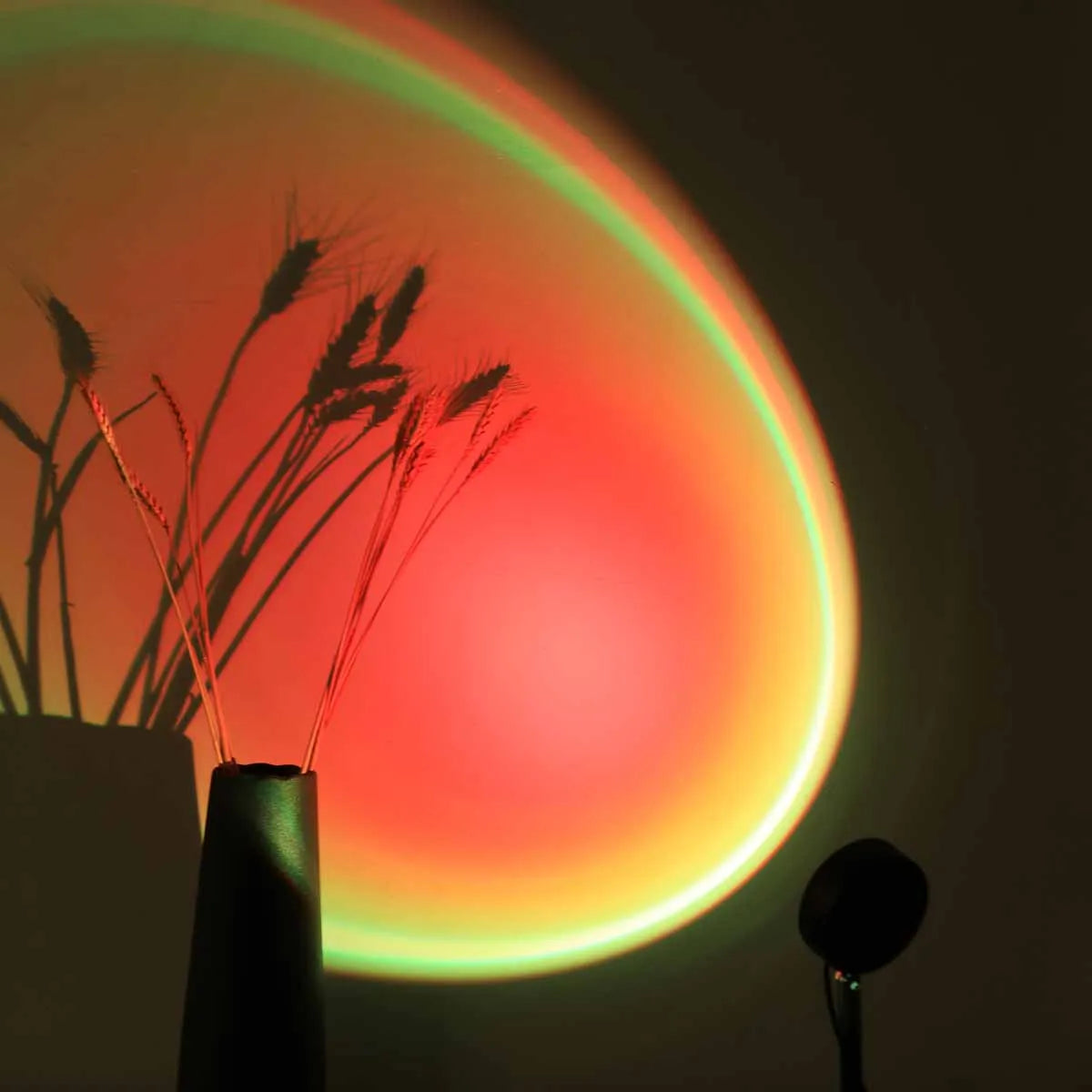 Sunset Lamp Projector with Remote – 16 Colour LED Mood Light for Bedroom, Parties & Photos