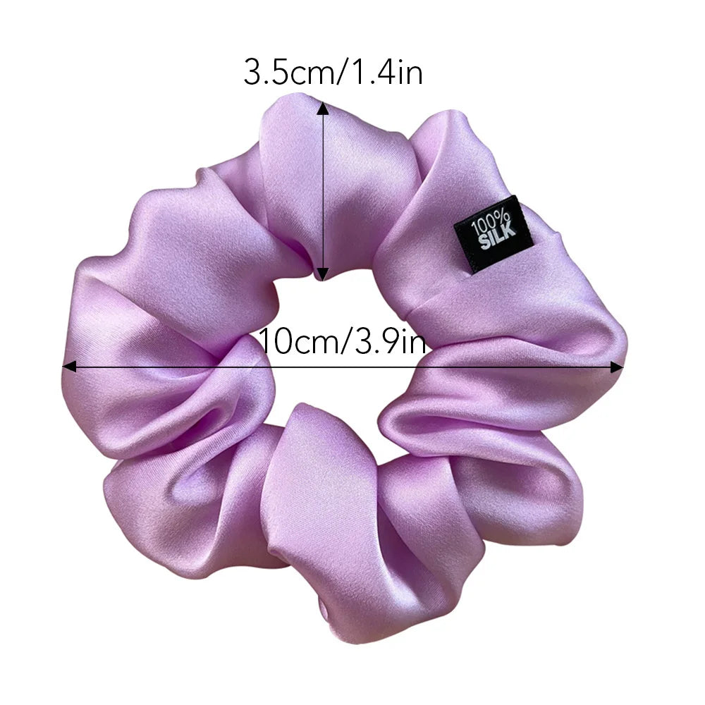 100% Mulberry Silk Scrunchie – 19 Momme Hair Tie in 19 Colours