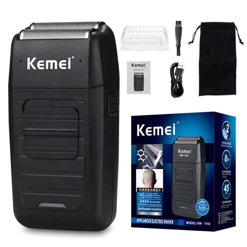 Kemei Cordless Hair Clippers – USB Rechargeable Trimmer for Men