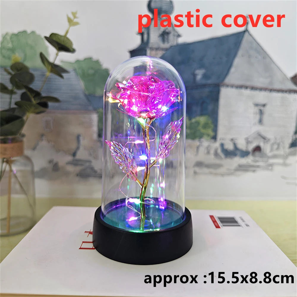 Galaxy Rose with LED Lights – Three Light-Up Forever Roses Gift