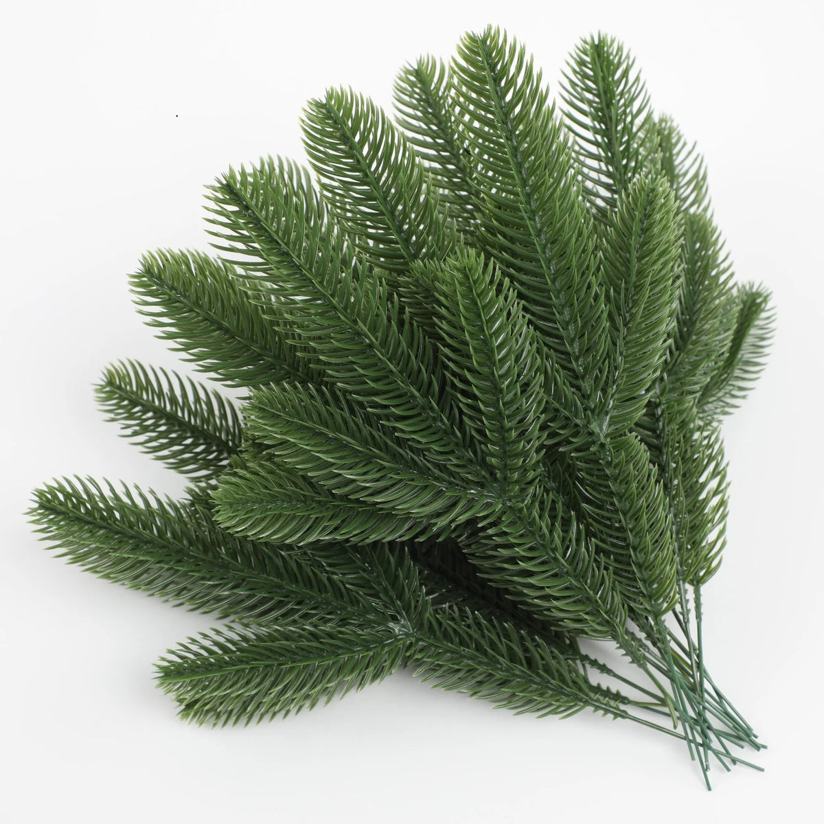 Artificial Pine & Holly Berry Picks – 10 Christmas Stems for Wreaths & Garlands