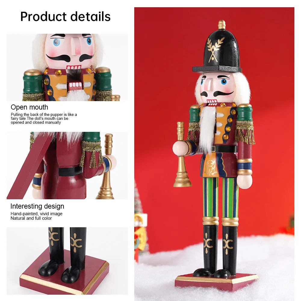 Nutcracker soldier Christmas figure on a mantel