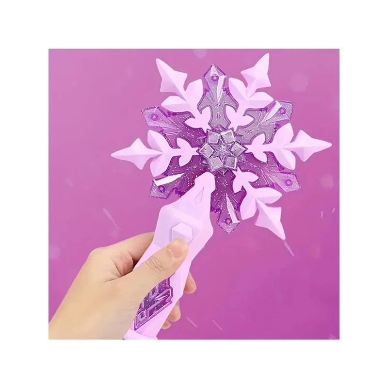 Light-Up Snowflake Wand – Princess Fairy Wand with Lights & Sounds