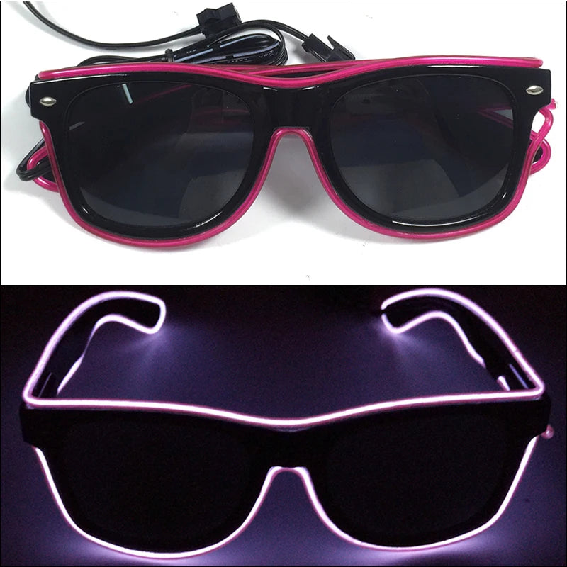 Light-Up LED Party Glasses – Neon Glow Glasses for Raves & NYE