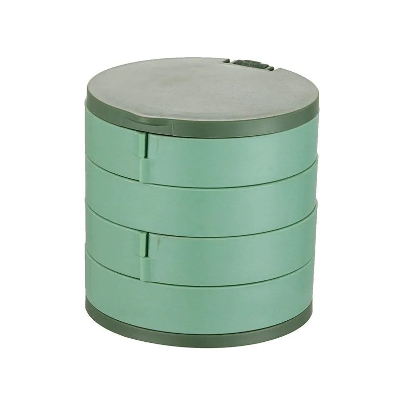 Rotating Jewellery Organiser with Mirror – Multi-Layer Jewellery Box