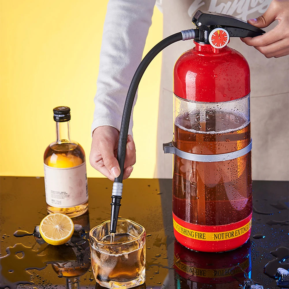 Fire Extinguisher Drink Dispenser 3L – Novelty Party Beer, Cocktail & Punch Dispenser, Fun Home Bar Gift