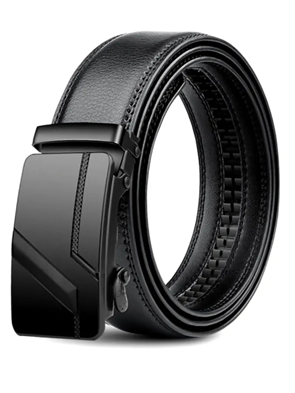 Men's Black Automatic Buckle Belt – 110, 120 or 130cm