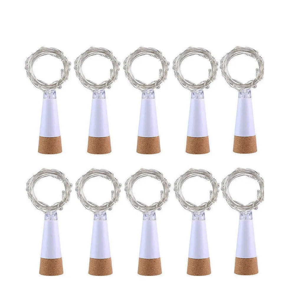 Rechargeable Cork Bottle Lights – 20 LED Wine Bottle Fairy Lights