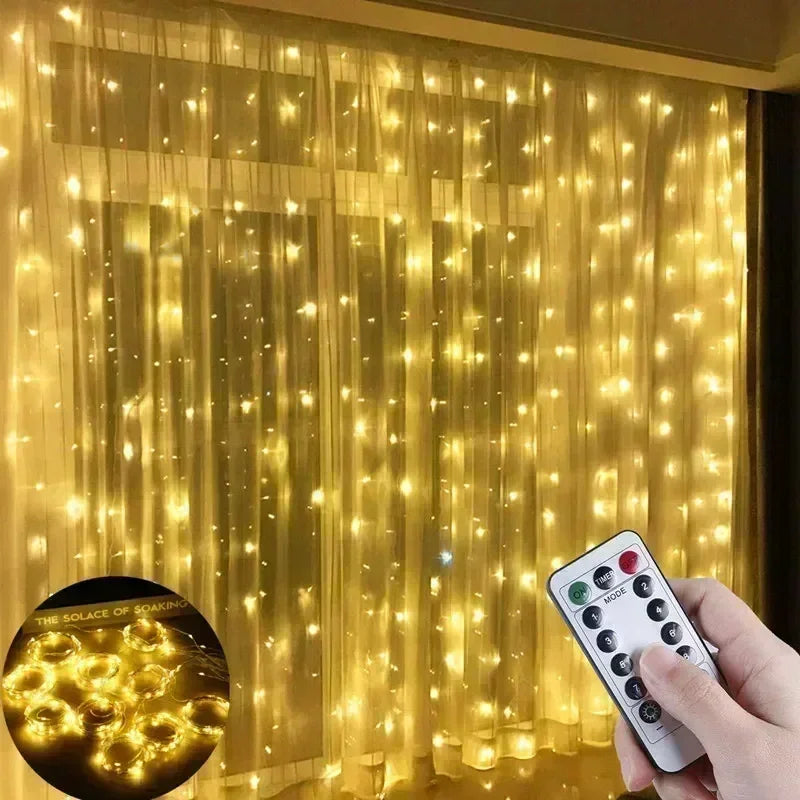 Curtain lights remote control