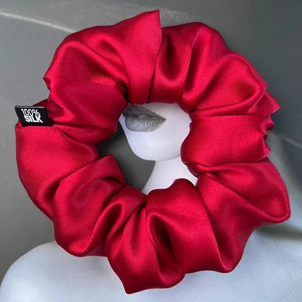 100% Mulberry Silk Scrunchie – 19 Momme Hair Tie in 19 Colours