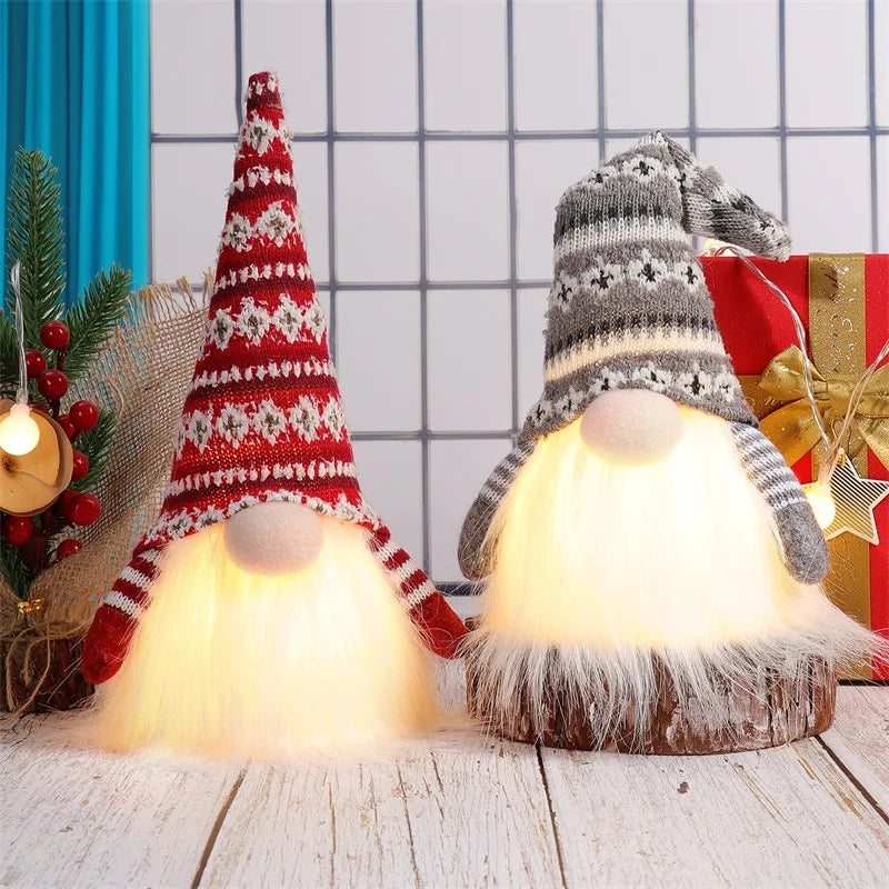 Light-Up Christmas Gnome – LED Faceless Elf Gnome Decoration (6 Styles)