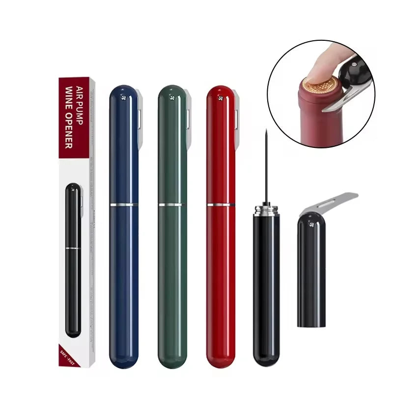 Air pressure wine opener