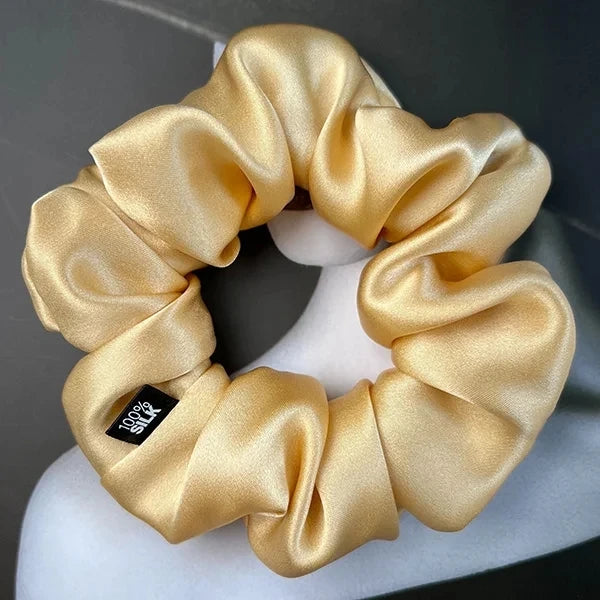 100% Mulberry Silk Scrunchie – 19 Momme Hair Tie in 19 Colours