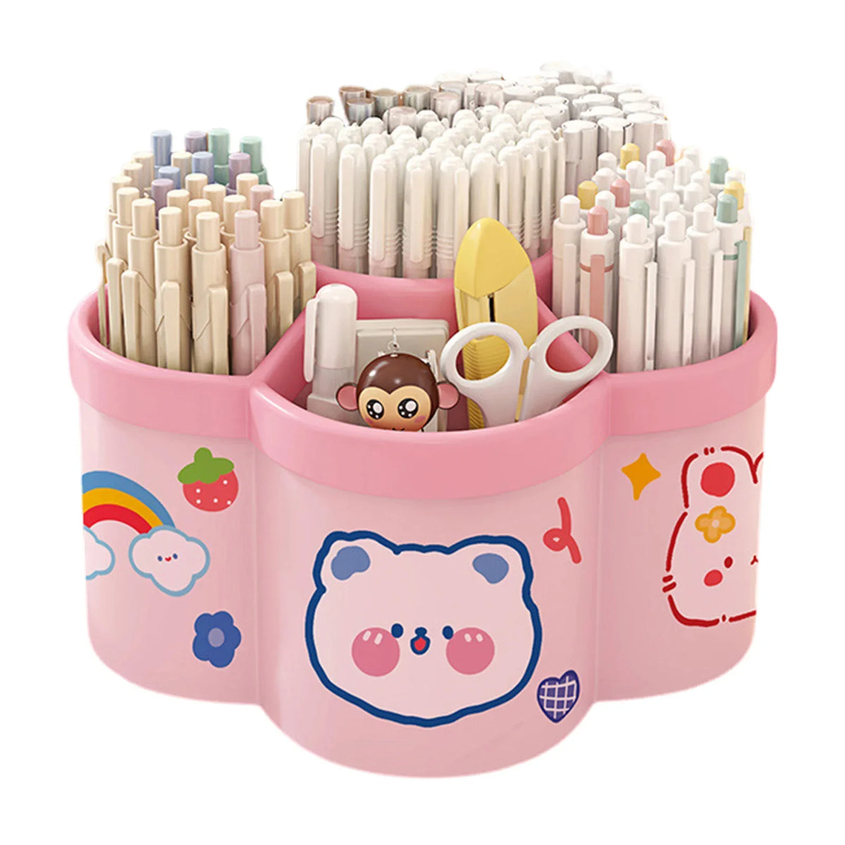 Rotating Desk Organiser – Large Pen & Makeup Holder