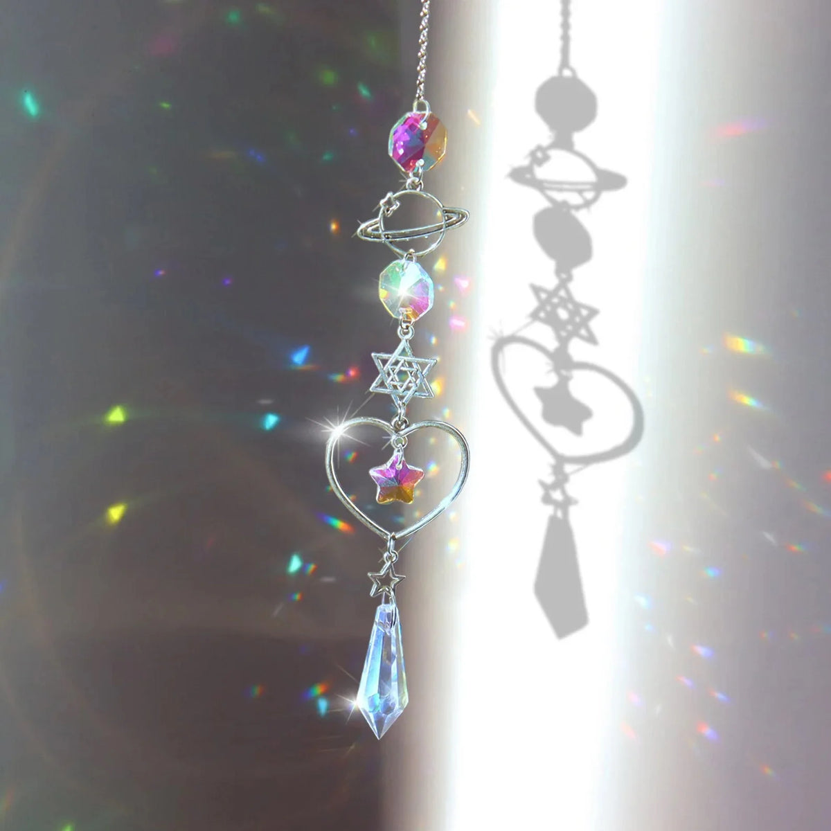 Crystal Suncatcher – Hanging Rainbow Maker