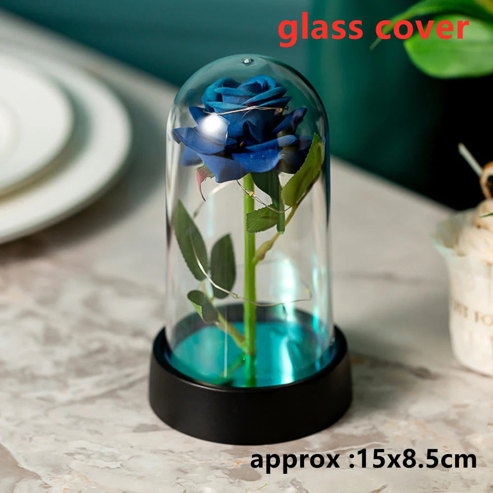 Galaxy Rose with LED Lights – Three Light-Up Forever Roses Gift