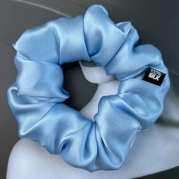100% Mulberry Silk Scrunchie – 19 Momme Hair Tie in 19 Colours