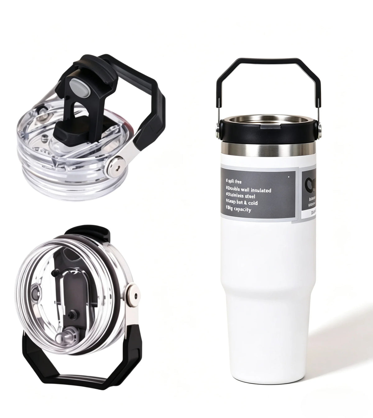 30oz Insulated Tumbler – Stainless Steel, Keeps Drinks Hot or Iced