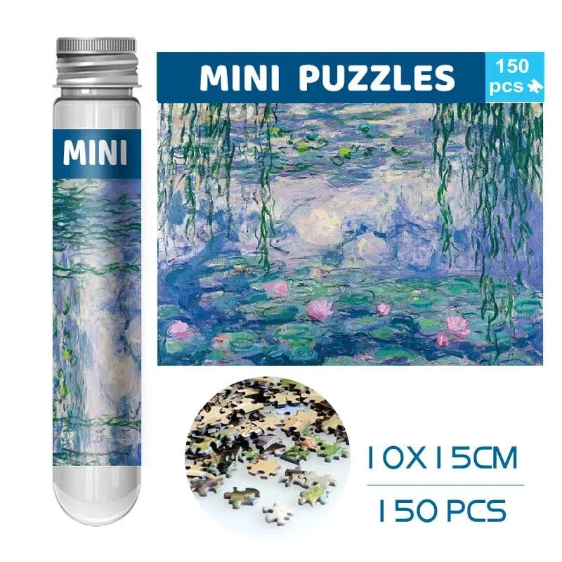 Test Tube Jigsaw Puzzle – 150 Piece Famous Painting Mini Puzzle