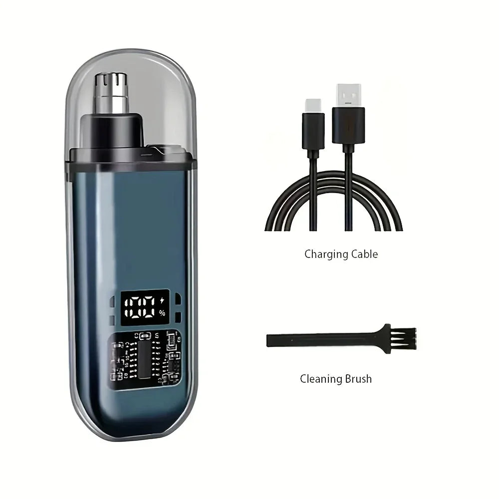 Rechargeable Nose & Ear Hair Trimmer – USB-C, Compact