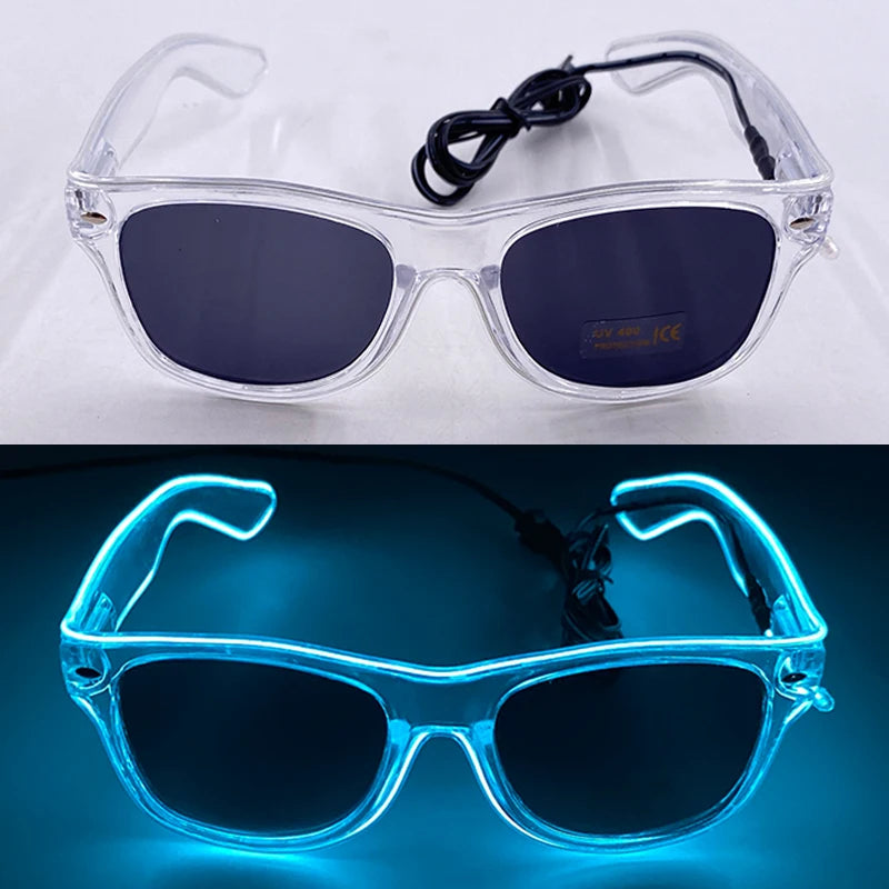 Light-Up LED Party Glasses – Neon Glow Glasses for Raves & NYE