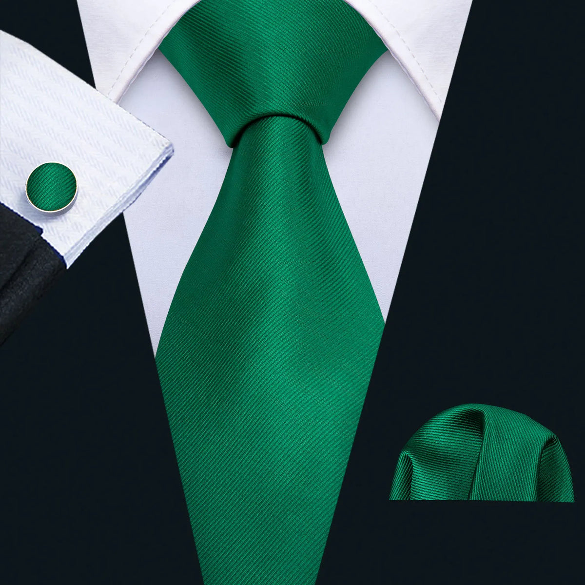Men's Tie, Pocket Square & Cufflinks Gift Set – Jacquard