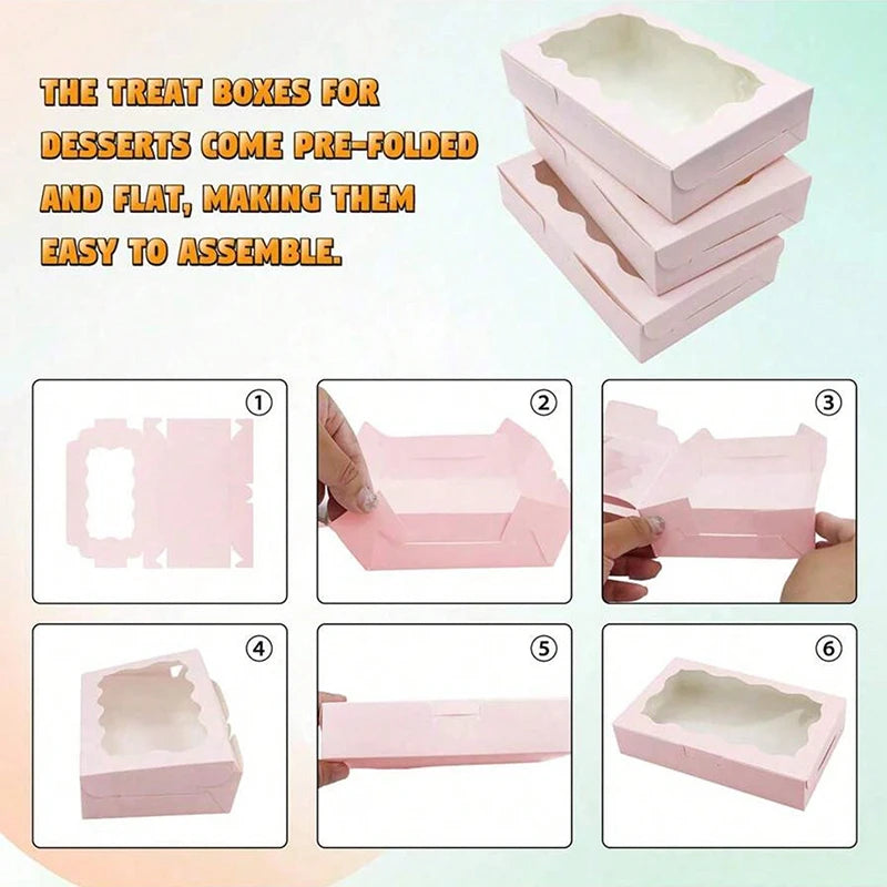 Pack of kraft cake boxes