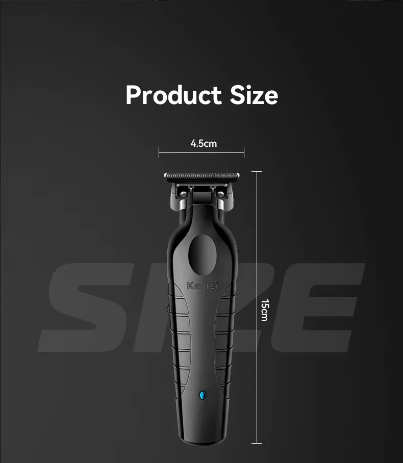 Kemei Cordless Hair Clippers – USB Rechargeable Trimmer for Men