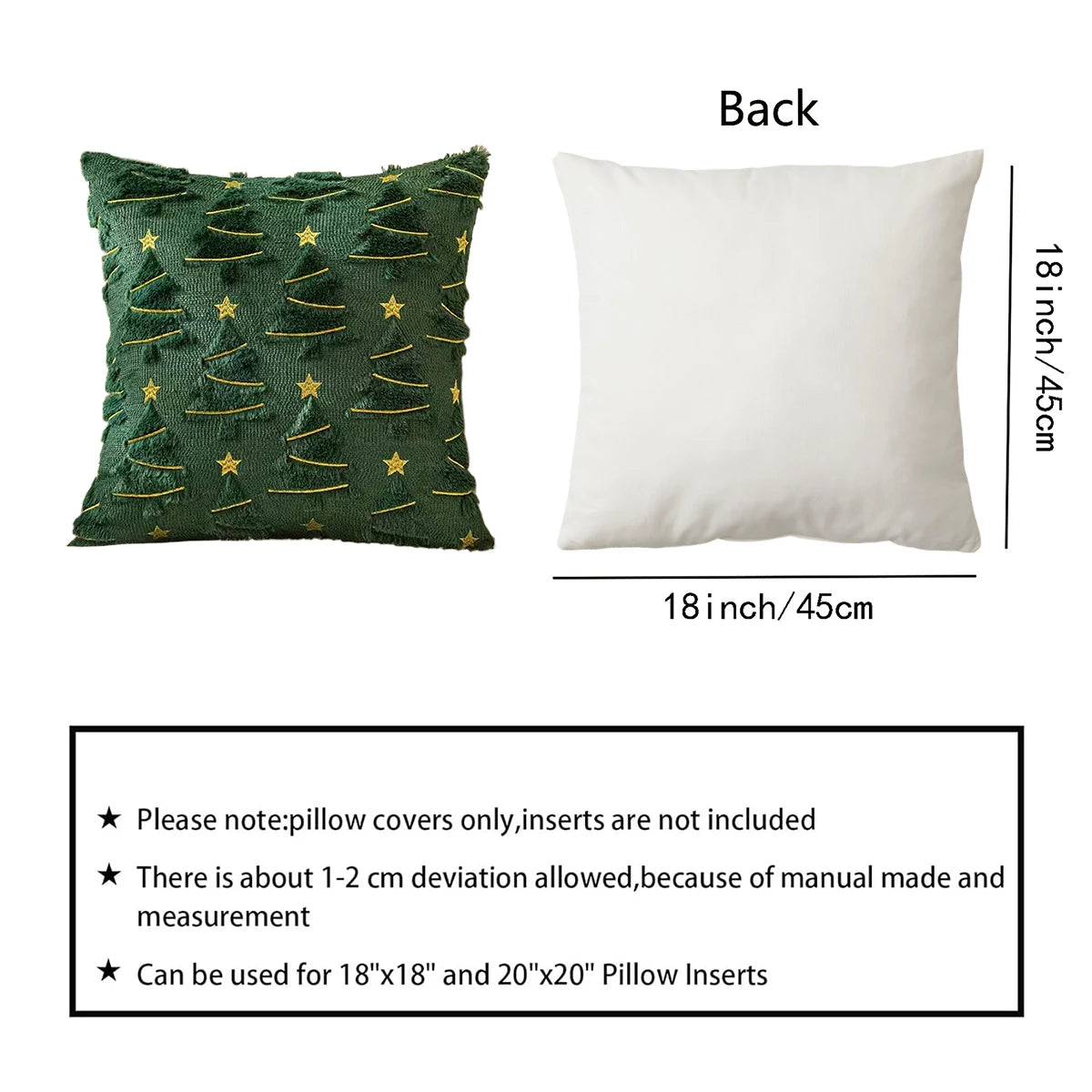 Christmas tree cushion colours