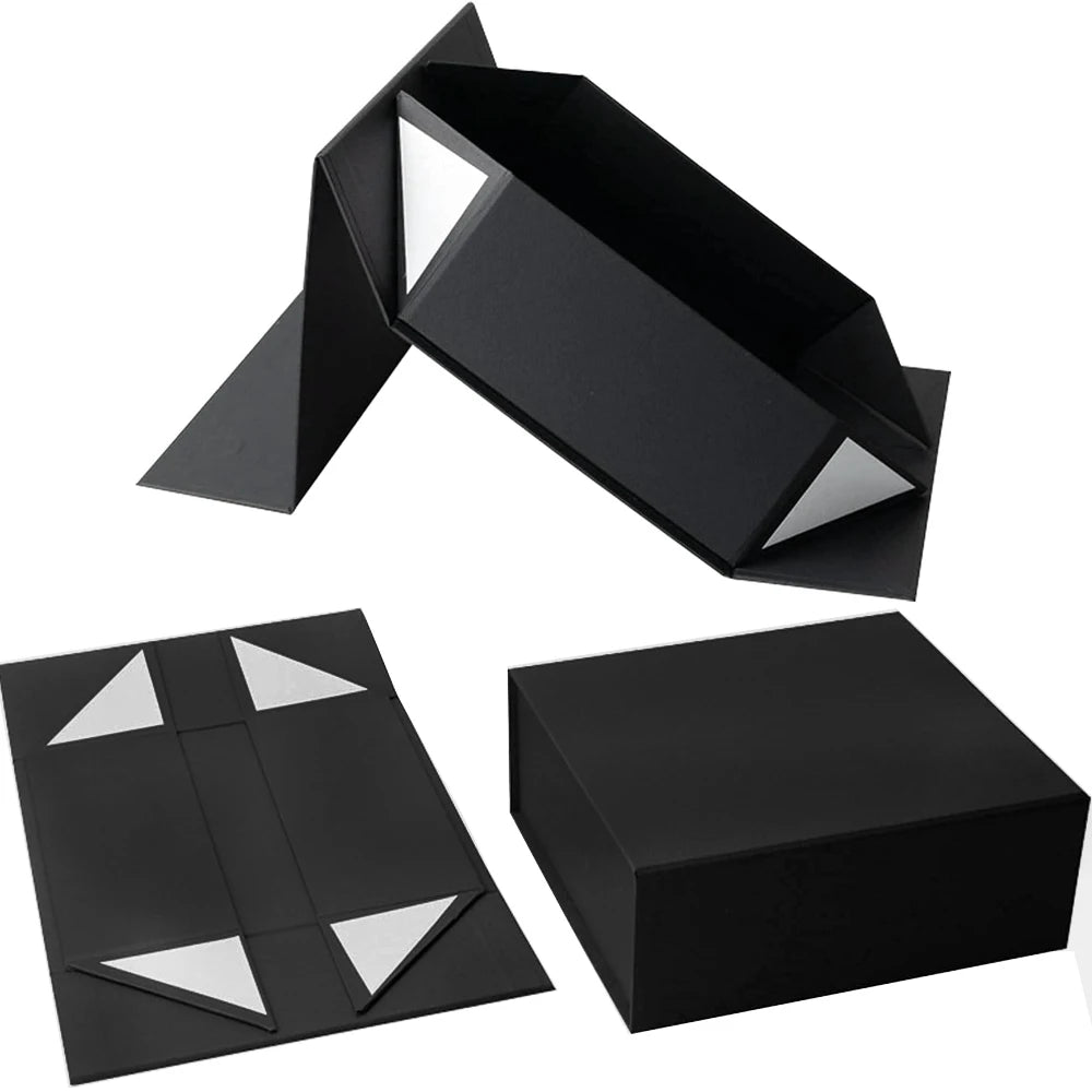 Collapsible rigid present box
