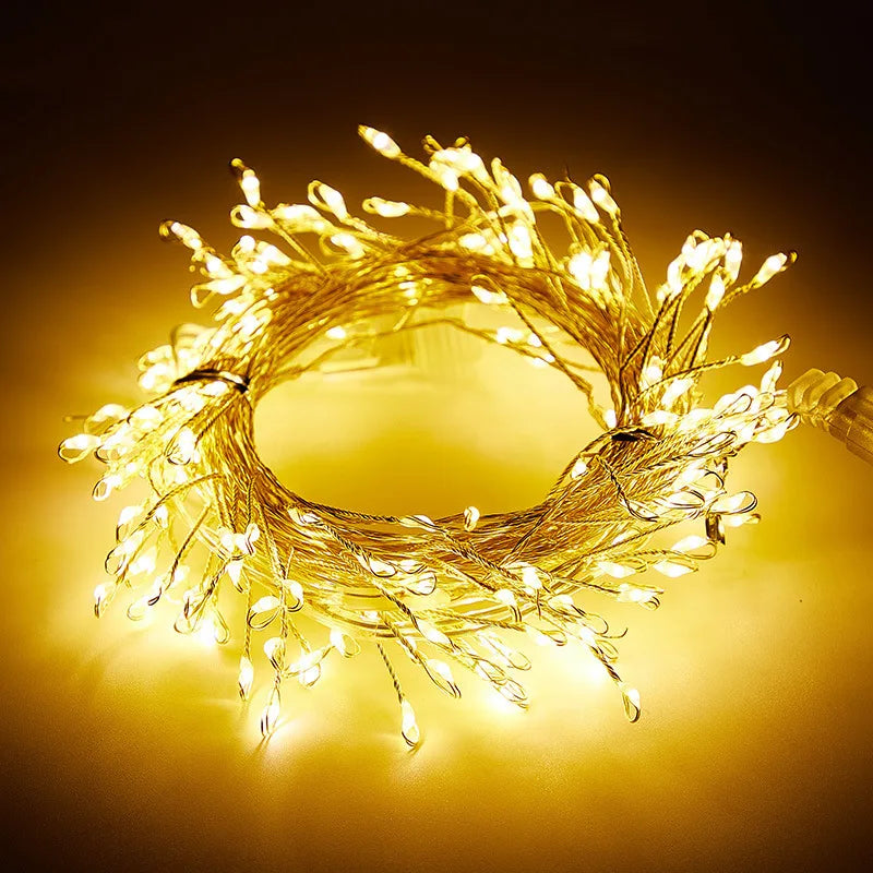 Firecracker Fairy Lights with Remote – USB Cluster LED Lights (3, 6 or 9 m)