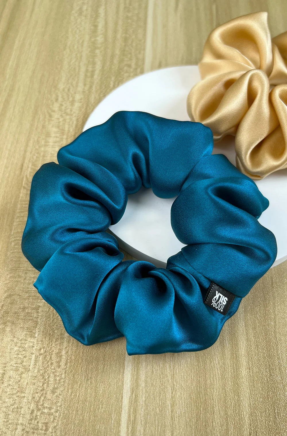 100% Mulberry Silk Scrunchie – 19 Momme Hair Tie in 19 Colours