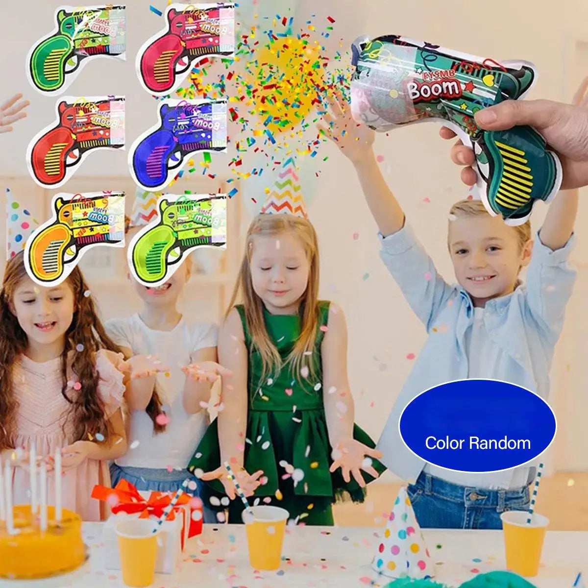 Inflatable Confetti Cannons – Handheld Party Poppers (10, 20 or 30 Pack)